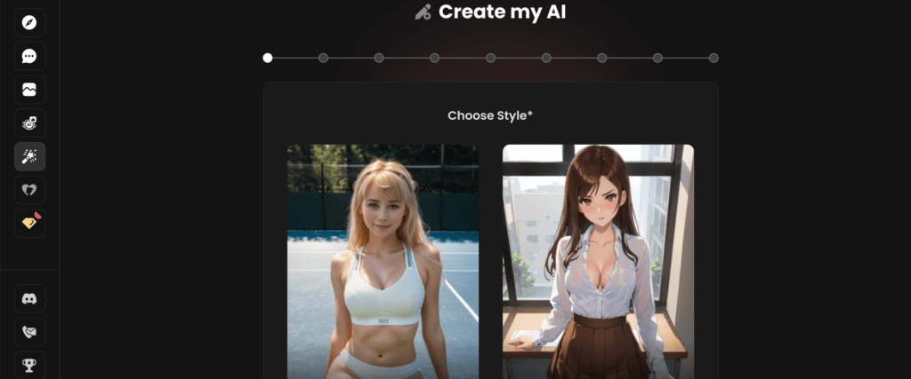 candy.ai create my AI page