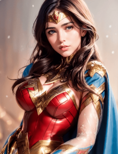 ai wonder woman with cum on her arm